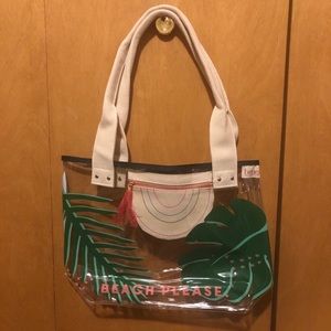 Clear Beach Please Tote